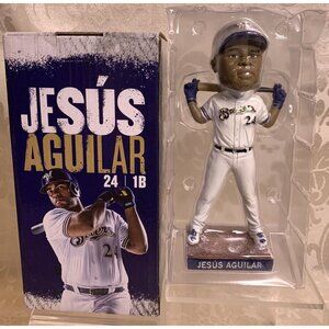 JESUS AGUILAR 2019 MILWAUKEE BREWERS SGA BOBBLEHEAD BRAND NEW